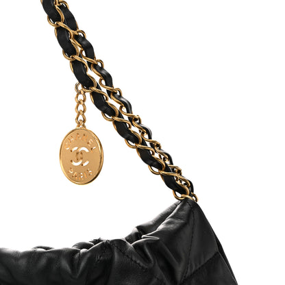 Chanel Shiny Calfskin Quilted Chanel 22 Black 11 of 11