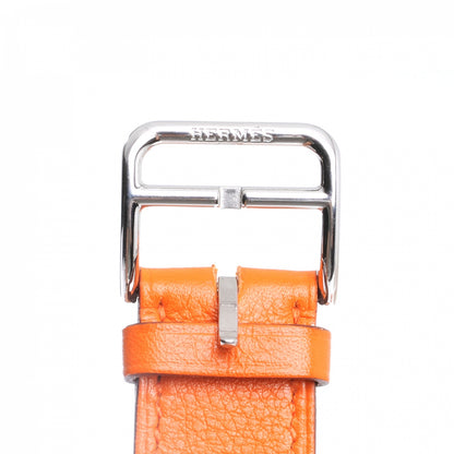 Hermes Stainless Steel Swift 29mm Cape Cod Double Tour Quartz Watch Orange 5 of 5