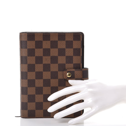 Louis Vuitton Damier Ebene Medium Ring Agenda Cover 2 of 9