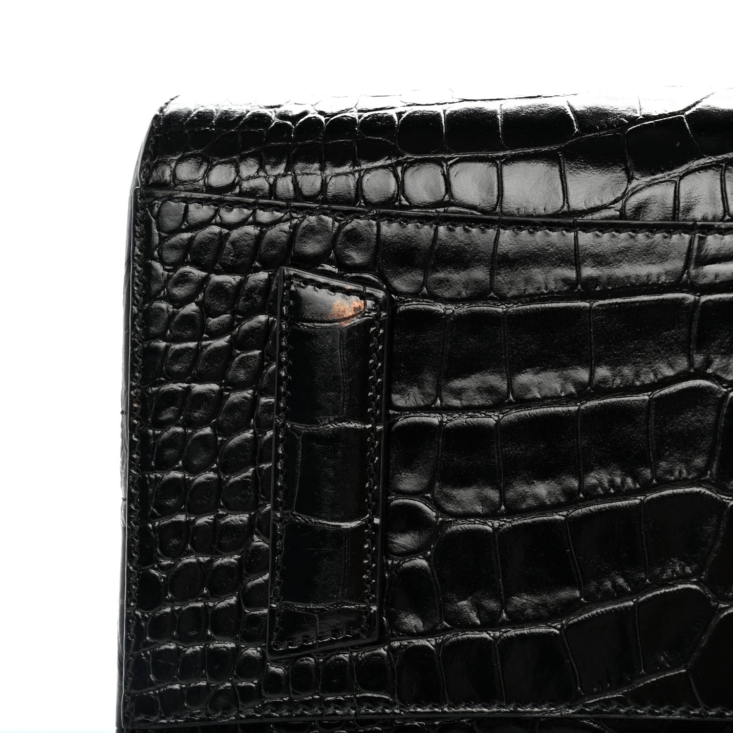 Givenchy Calfskin Crocodile Embossed Small Antigona Black 11 of 11