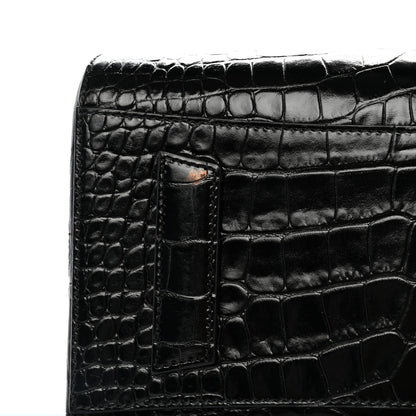 Givenchy Calfskin Crocodile Embossed Small Antigona Black 11 of 11
