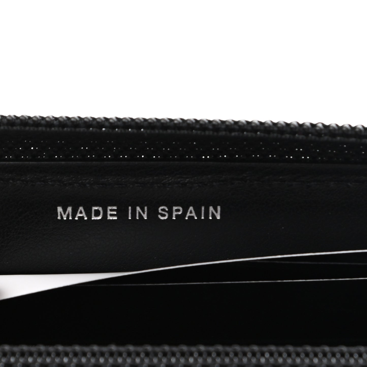 Caviar Quilted Small Boy Zip Around Wallet Black