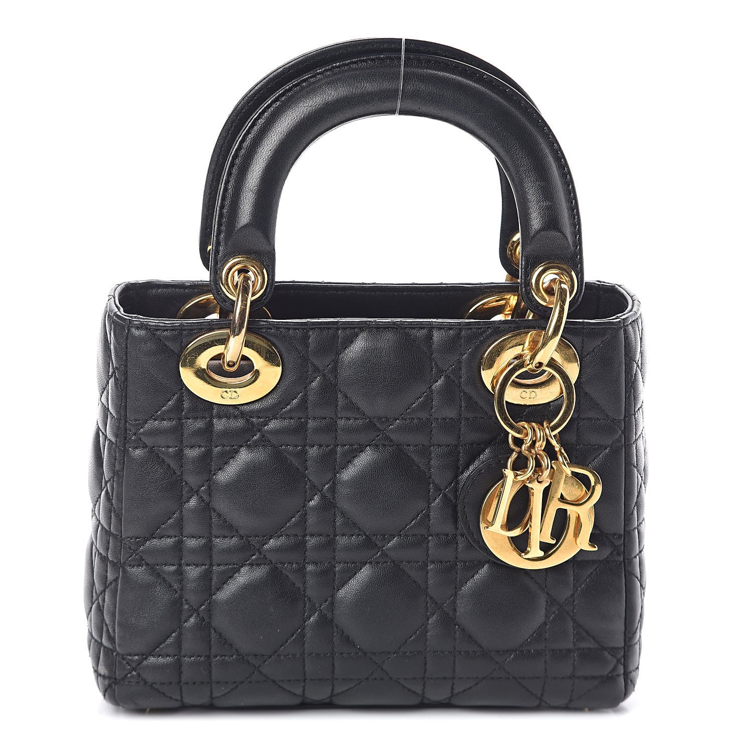 Christian Dior Lambskin Cannage Mini Lady Dior Black 1 of 10