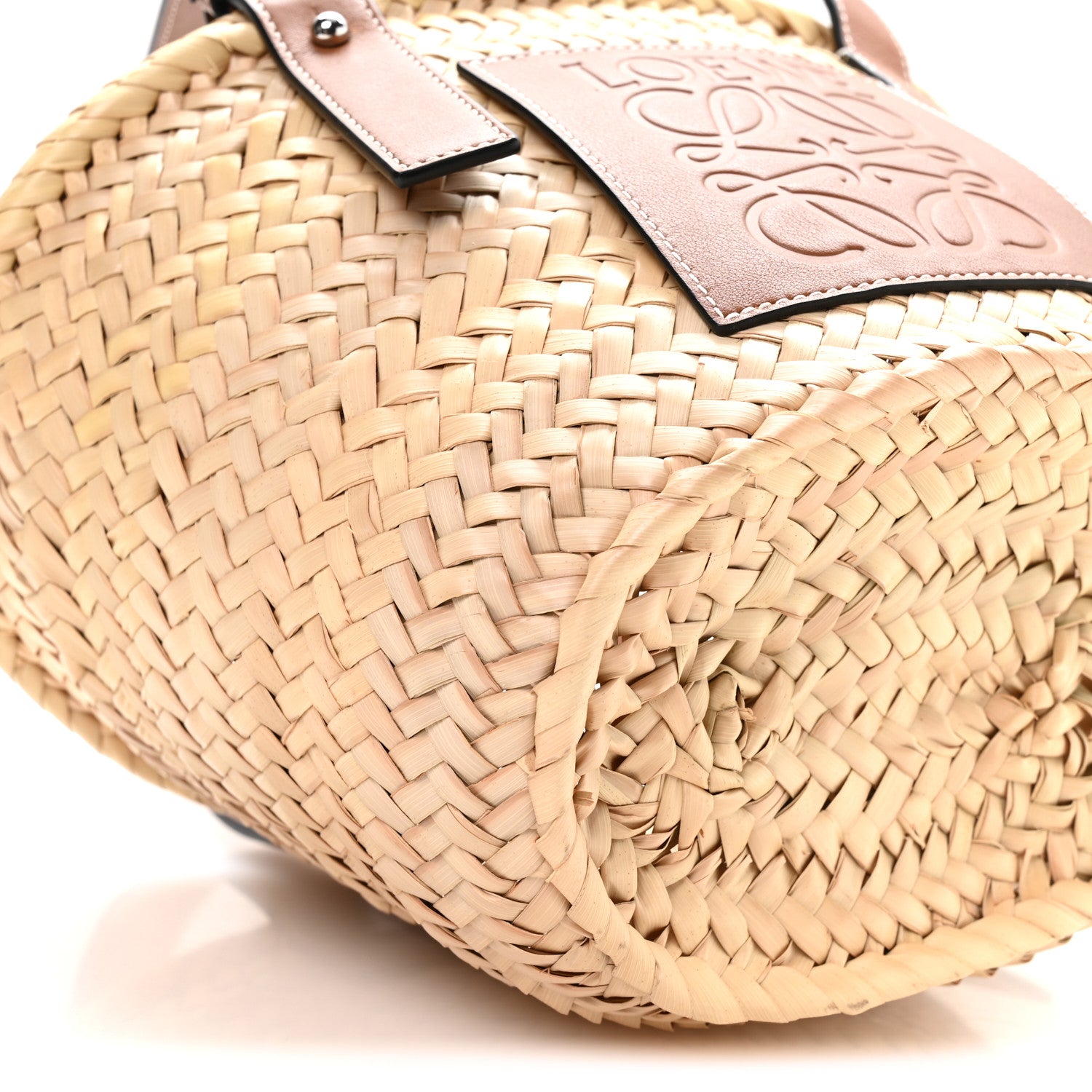 Loewe Raffia Small Basket Tote Bag Natural Tan 9 of 10