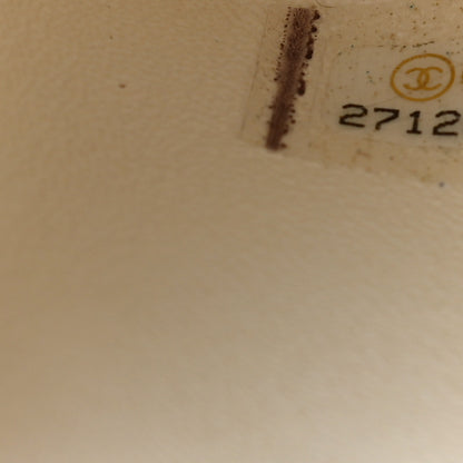 Chanel Caviar Quilted Flap Clutch White 6 of 12