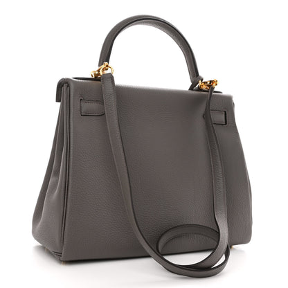 Hermes Togo Kelly Retourne 28 Etain 3 of 11