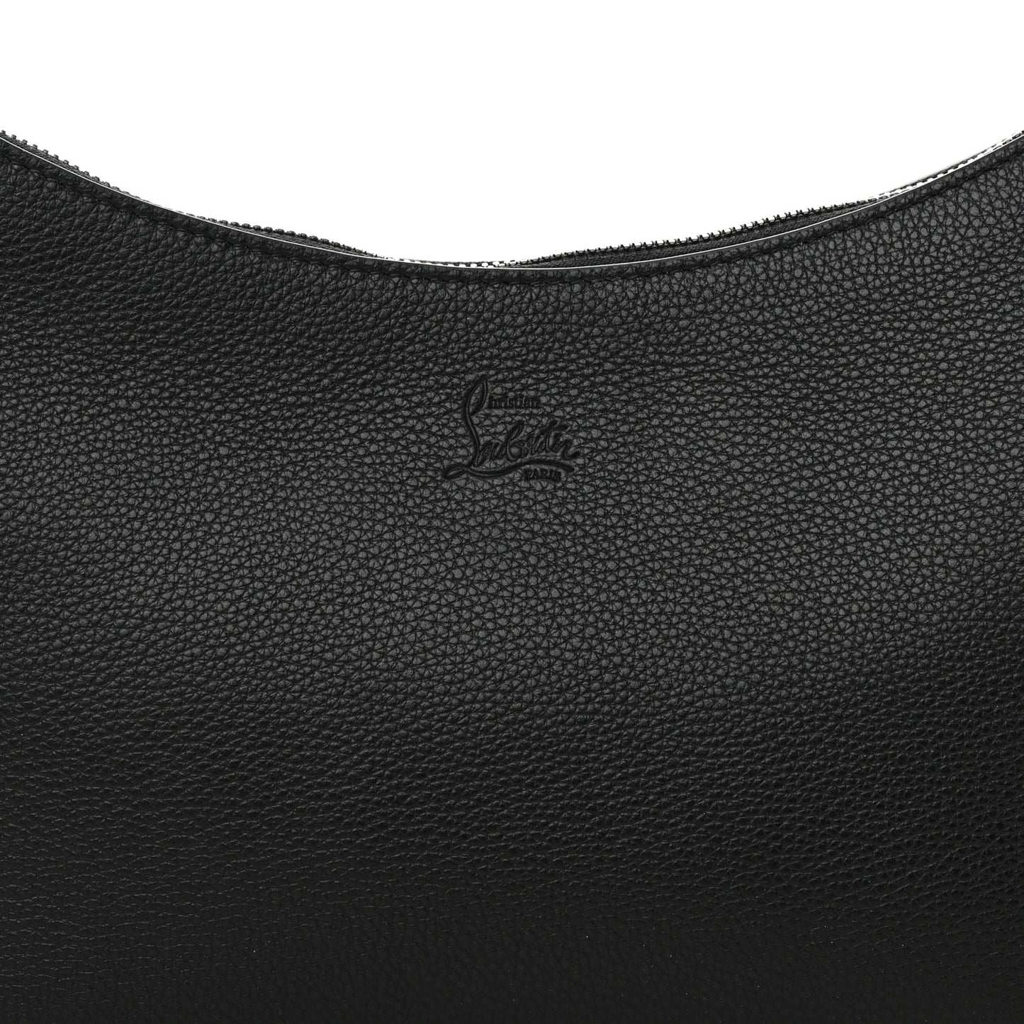 Calfskin Large Loubila Chain Shoulder Bag Black