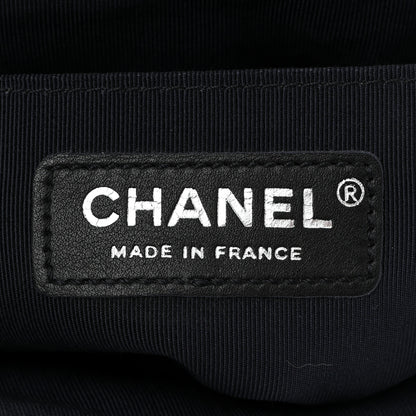 Chanel Calfskin Quilted Bi-Color Jumbo Flap Blue Black 6 of 11