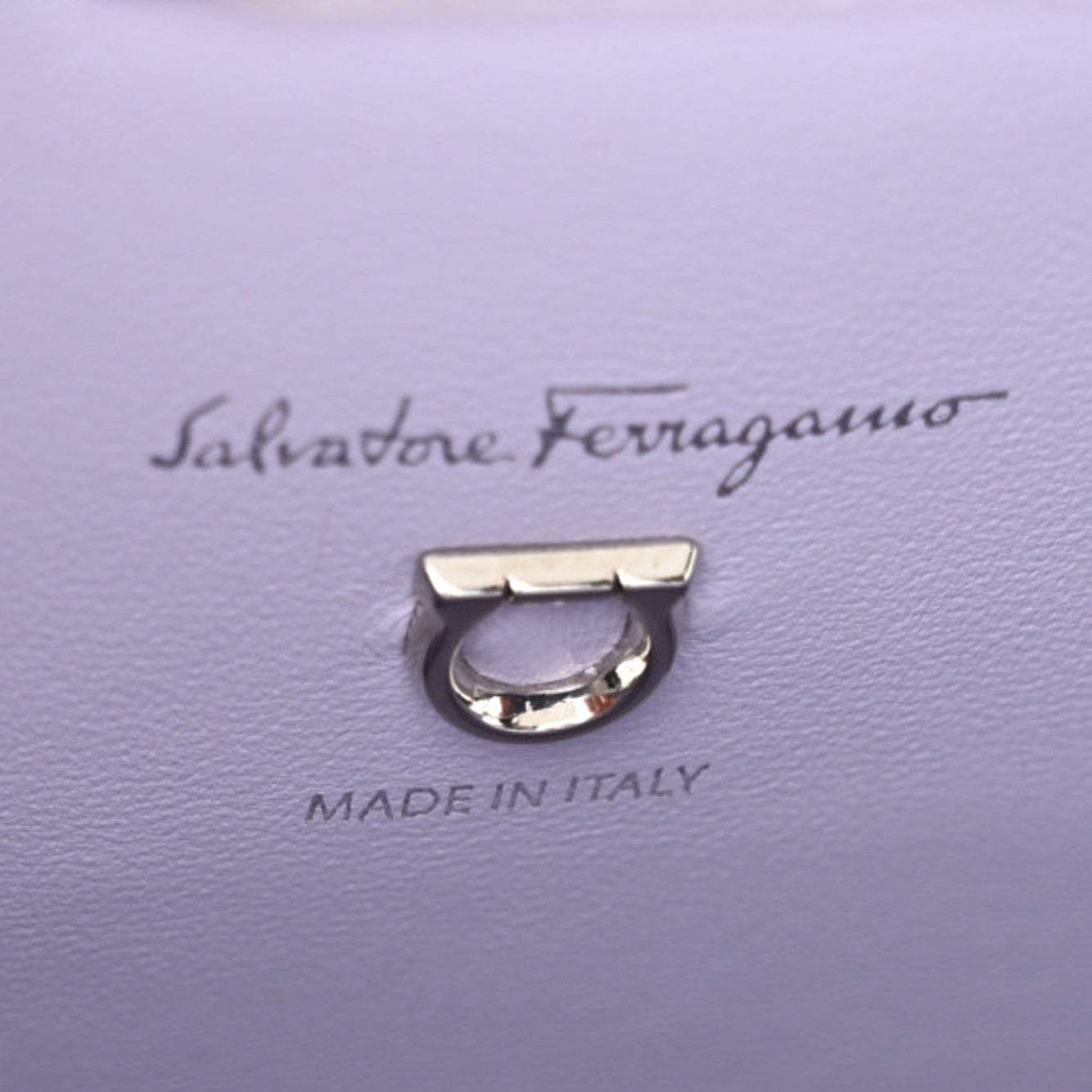 Salvatore Ferragamo Hammered Calfskin Small The Studio Box Bag