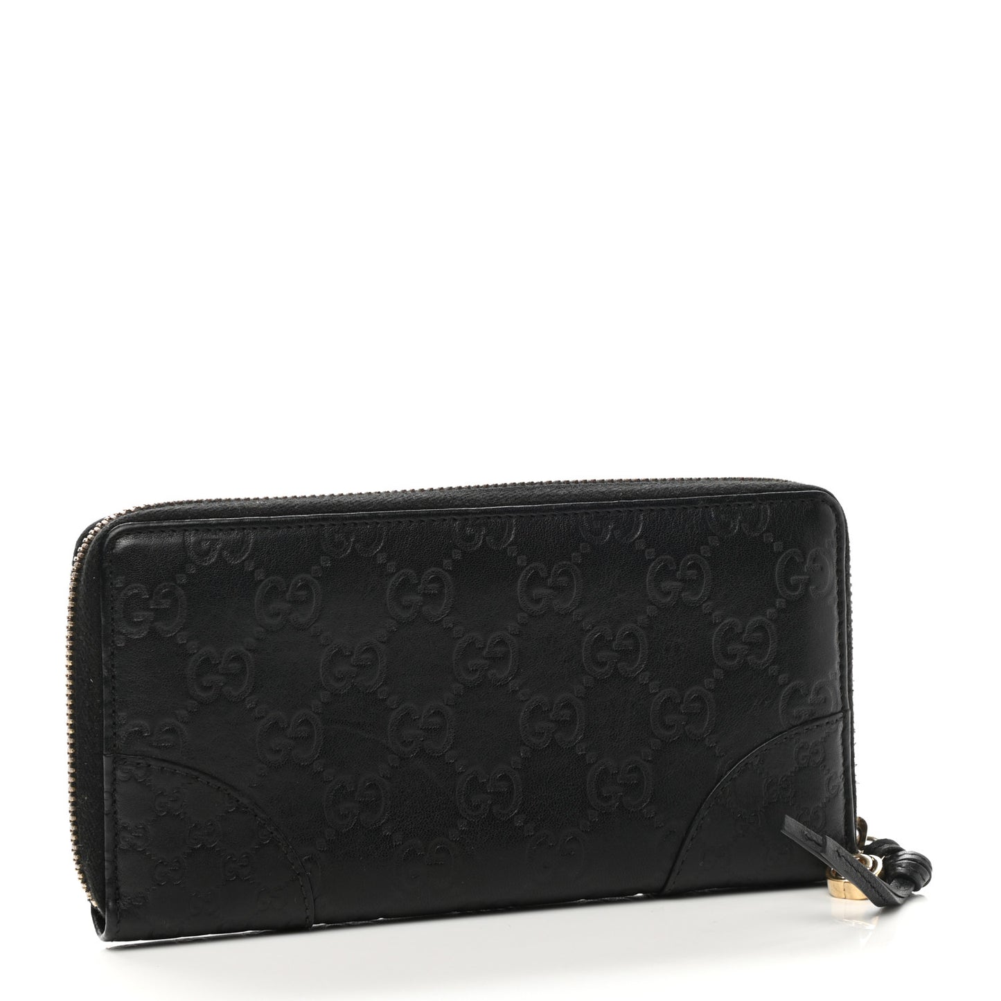 Guccissima Signature Microguccissima Bree Zip Around Wallet Black