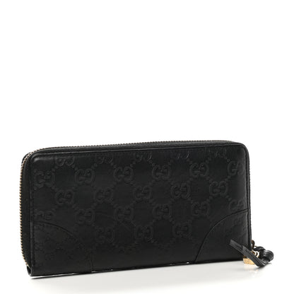 Gucci Guccissima Signature Microguccissima Bree Zip Around Wallet Black 3 of 7