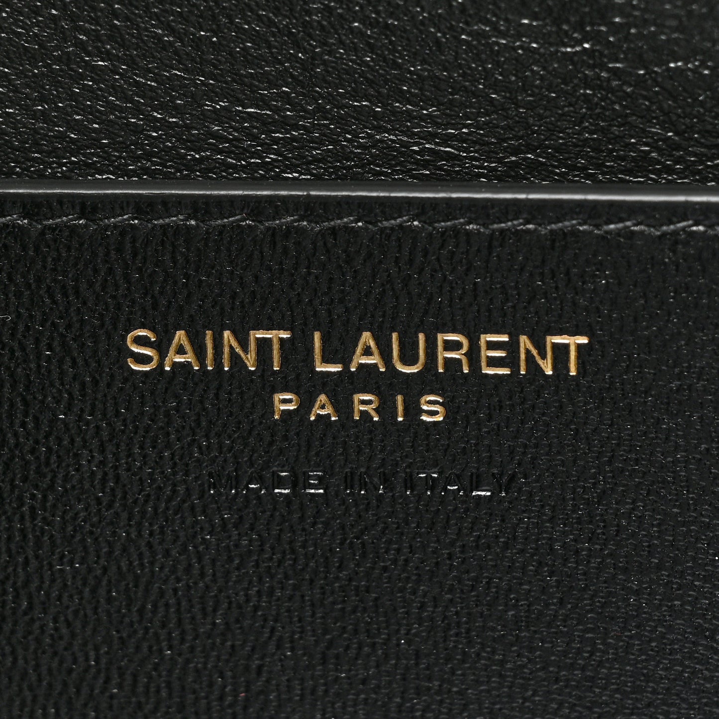 Lambskin Small Cassandre Envelope Pouch Black