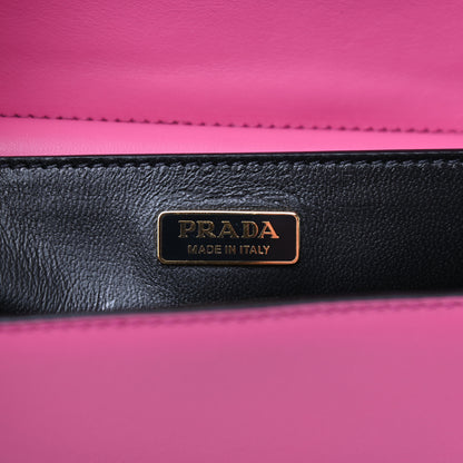 Prada City Calf Saffiano Cahier Bag Fuxia Black 6 of 12