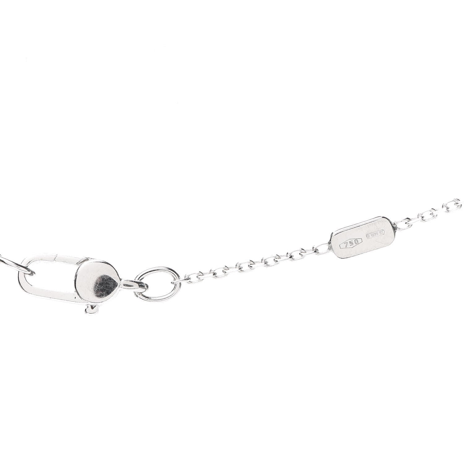 Gucci 18K White Gold Diamond Icon Twirl Pendant Necklace 5 of 5