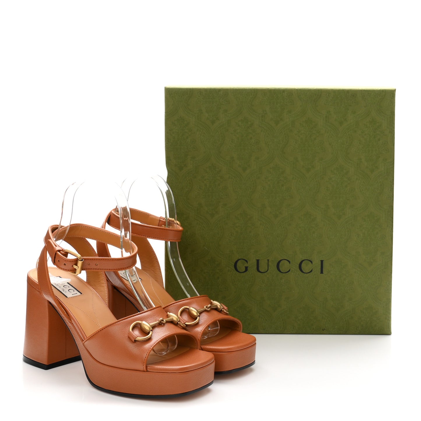 Quentin Granada Kid Horsebit 25/60mm Platform Sandals 38 Harness Brown