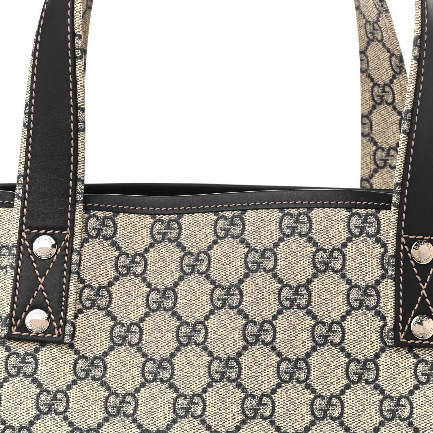Gucci GG Plus Monogram Medium Signature Web Loop Tote Navy 8 of 10