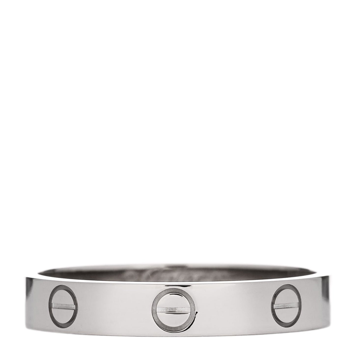 18K White Gold 3.5mm LOVE Wedding Band Ring 60 9