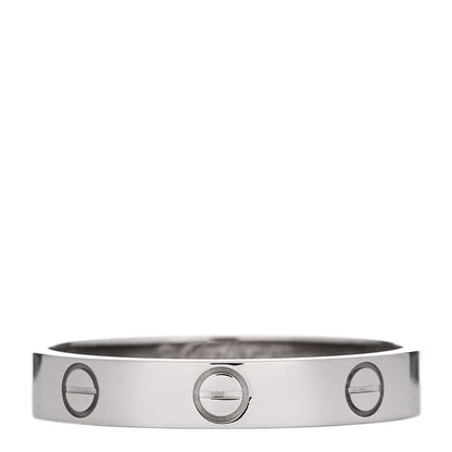 Cartier 18K White Gold 3.5mm LOVE Wedding Band Ring 60 9 1 of 6