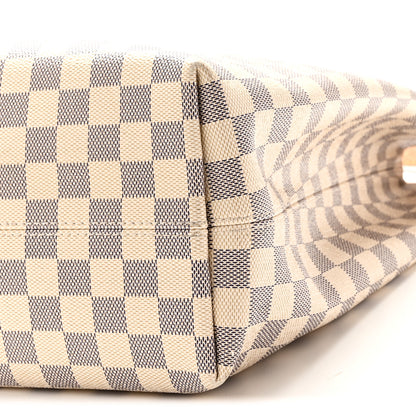 Louis Vuitton Damier Azur Graceful MM Rose Ballerine 9 of 9