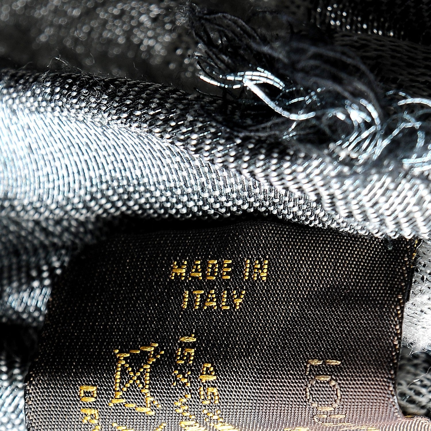 Louis Vuitton Silk Wool Monogram Ikat Scarf 7 of 7