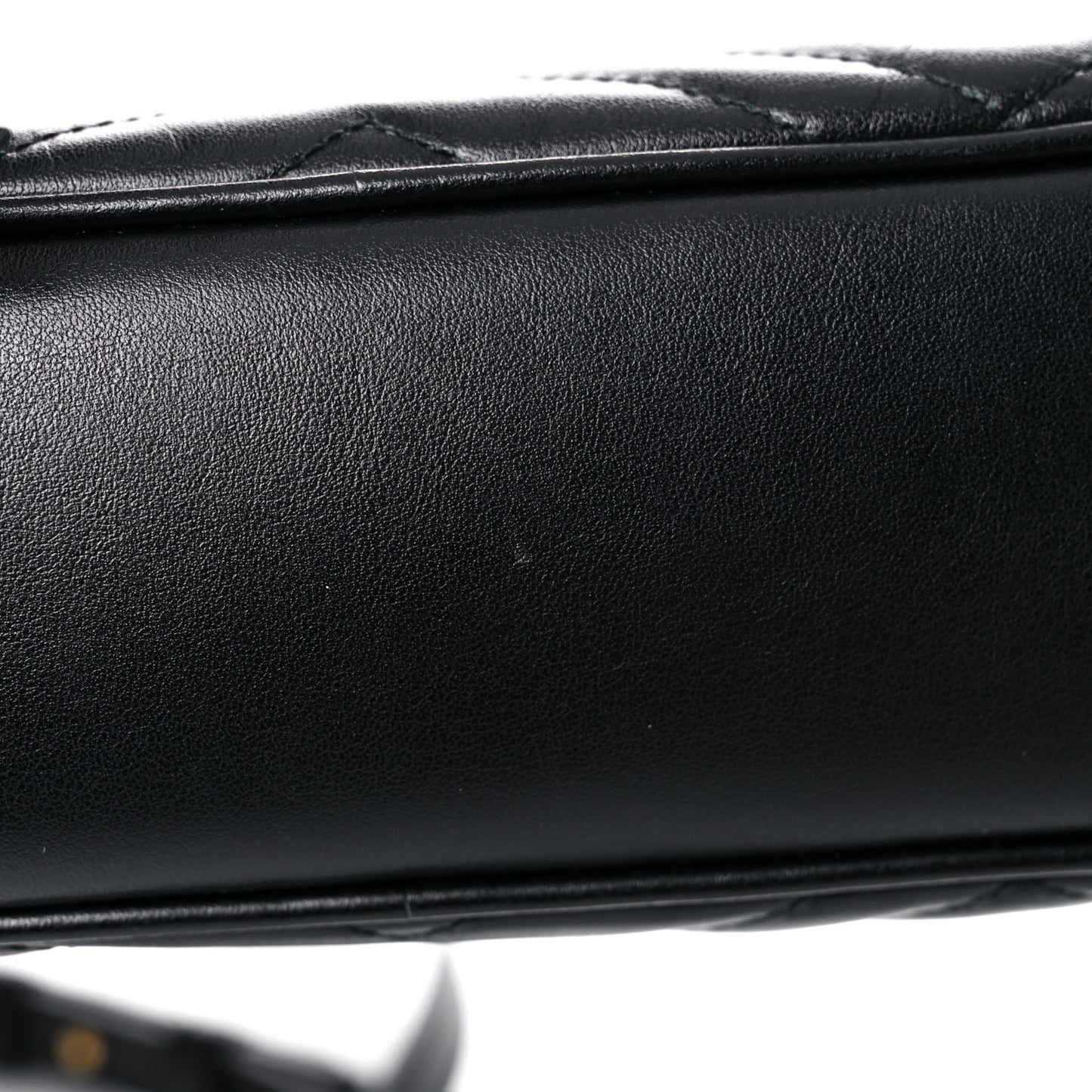 Calfskin Matelasse Small GG Marmont Chain Shoulder Bag Black