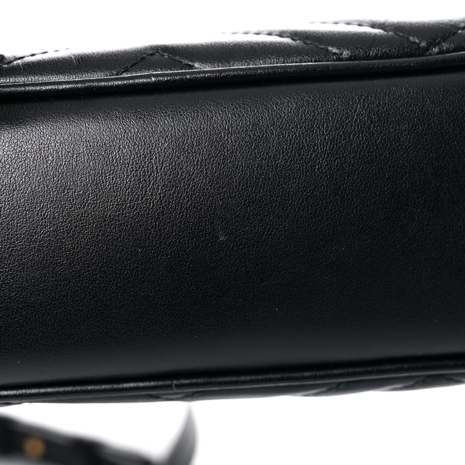 Gucci Calfskin Matelasse Small GG Marmont Chain Shoulder Bag Black 15 of 16