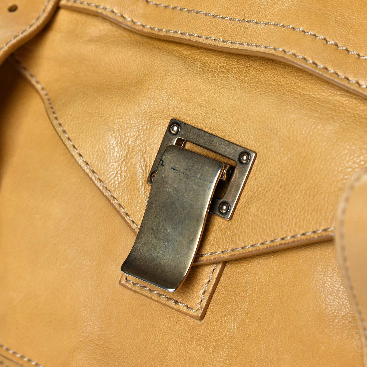 Proenza Schouler Lambskin Large PS1 Satchel Mustard 8 of 8