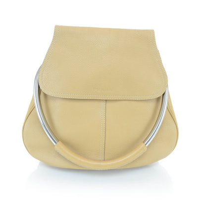 Prada Vitello Metal Handle Shoulder Bag 1 of 10