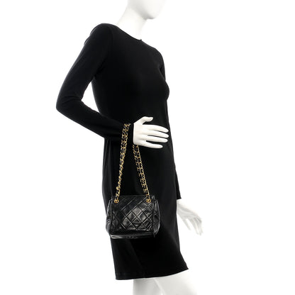Chanel Lambskin Quilted Small Shoulder Bag Black 2 of 11