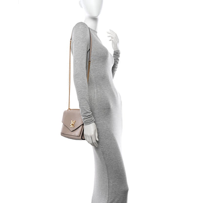 Louis Vuitton Soft Calfskin Mylockme Chain Bag BB Greige 2 of 11