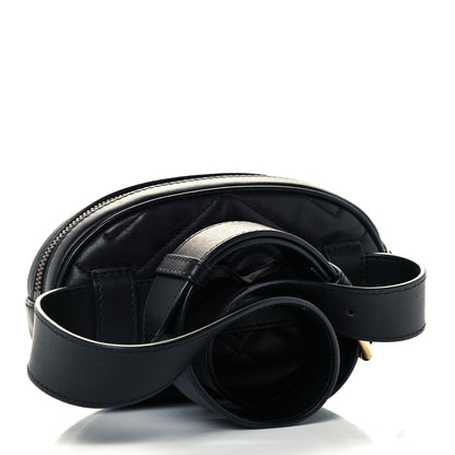 Gucci Calfskin Matelasse GG Marmont Belt Bag 95 38 Black 3 of 11