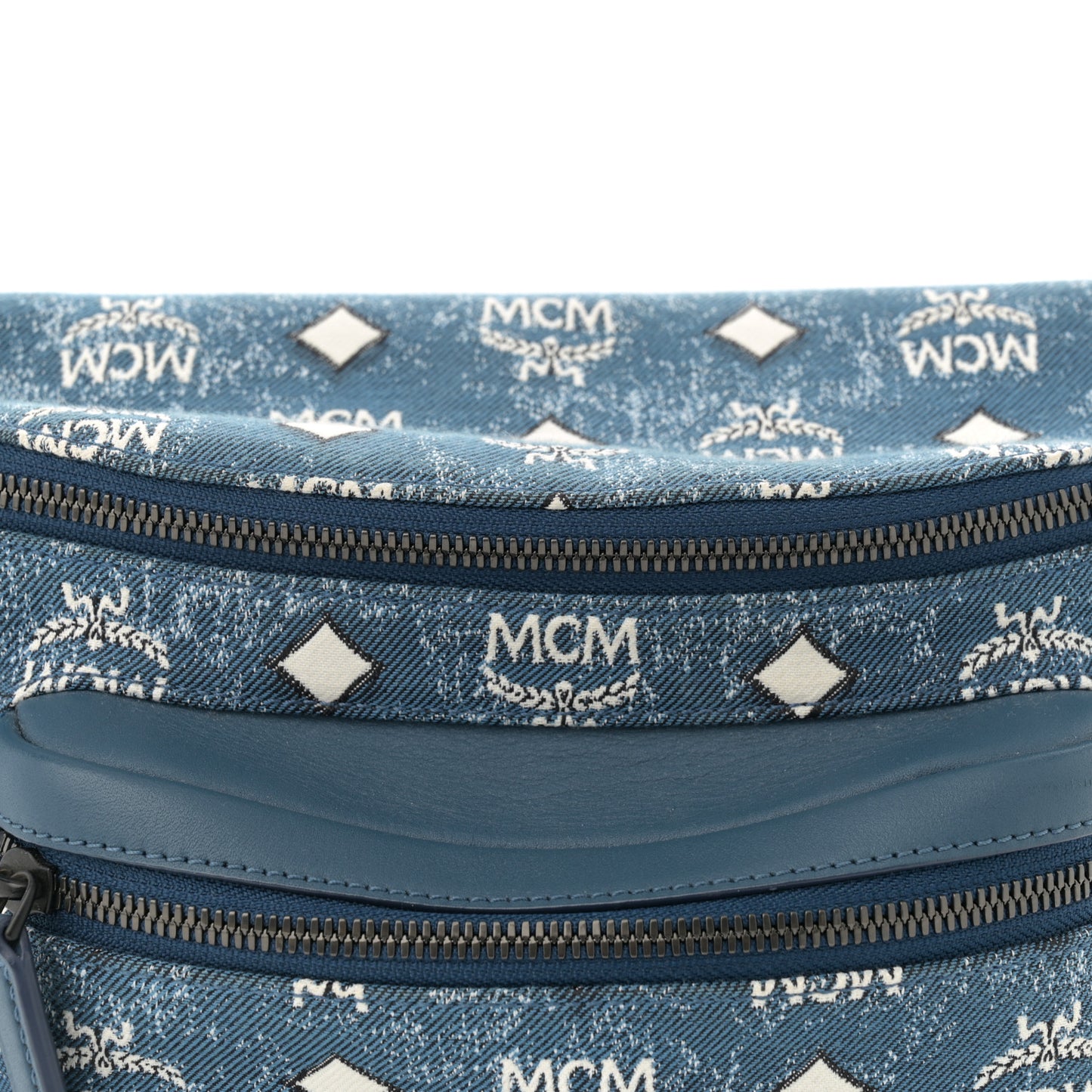 Jacquard Visetos Fursten Belt Bag Denim Blue