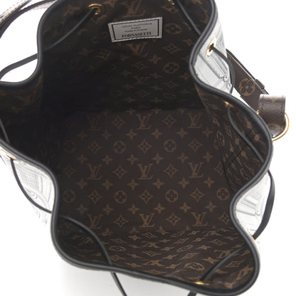 Louis Vuitton X FORNASETTI Calfskin Architettura Noe MM Black White 5 of 12