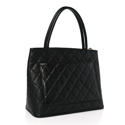 Chanel Caviar Quilted Medallion Tote Black 3 of 9