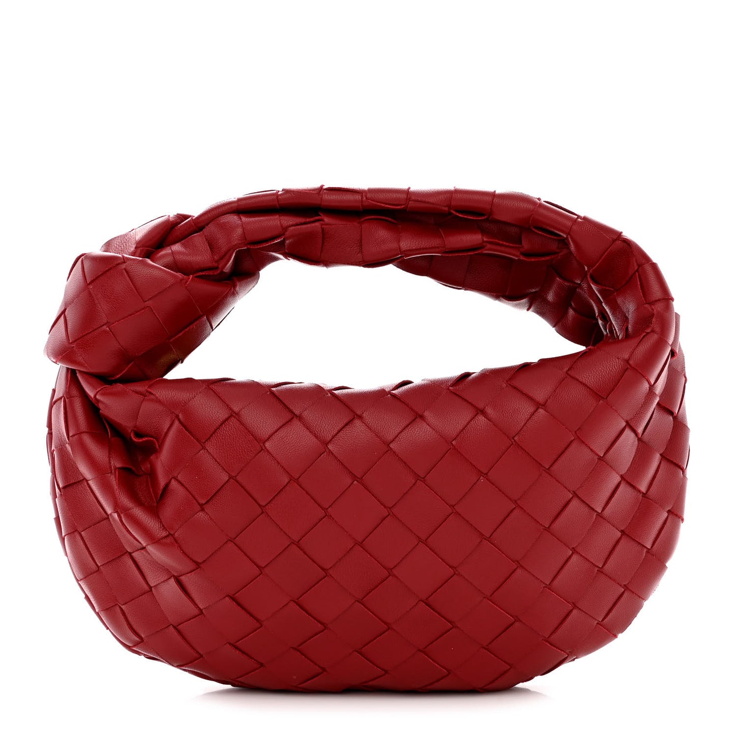 Nappa Intrecciato Mini Jodie Dark Red