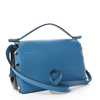 Jimmy Choo Grainy Calfskin Small Lockett Shoulder Bag Blue 3 of 9