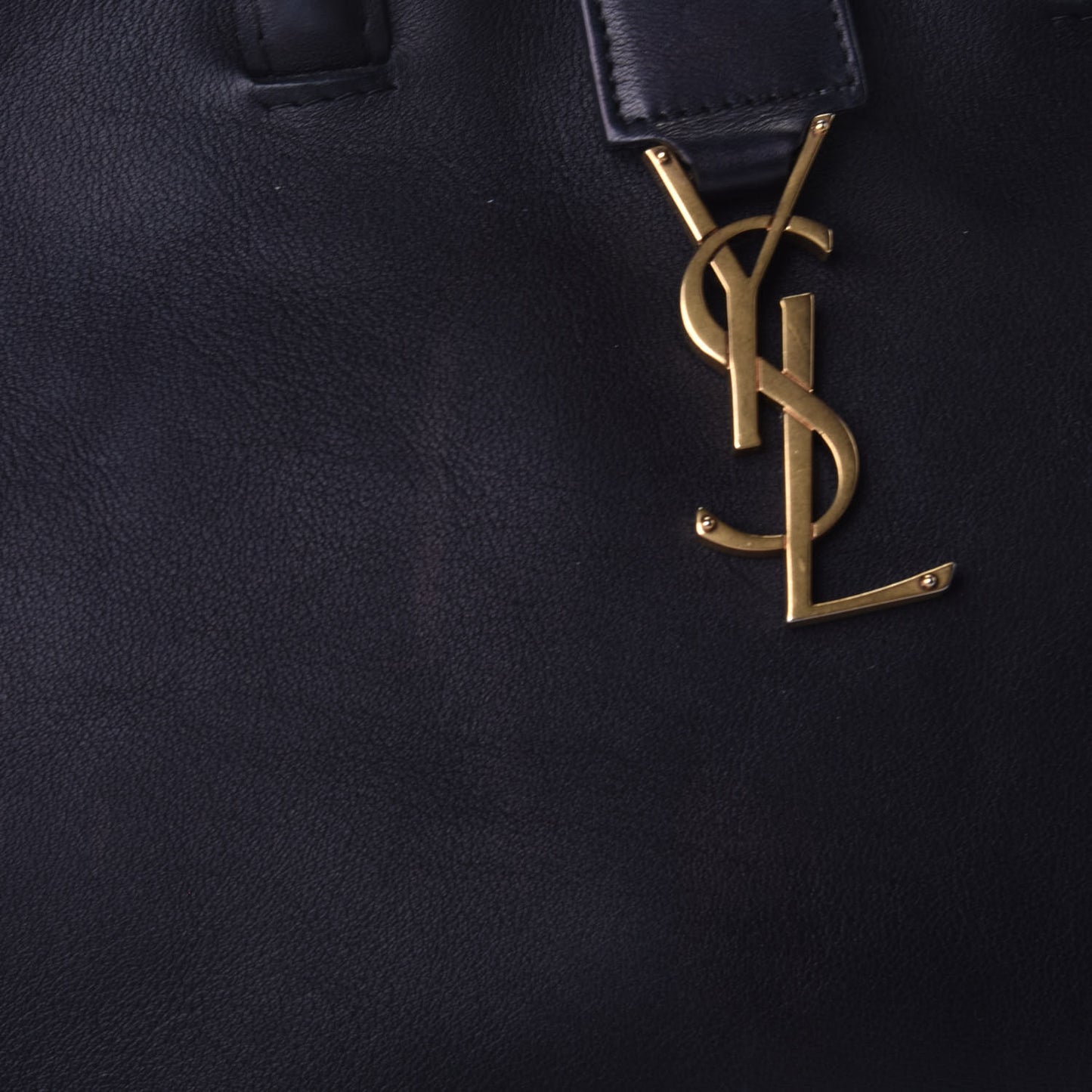 Calfskin Small Monogram Downtown Cabas Black