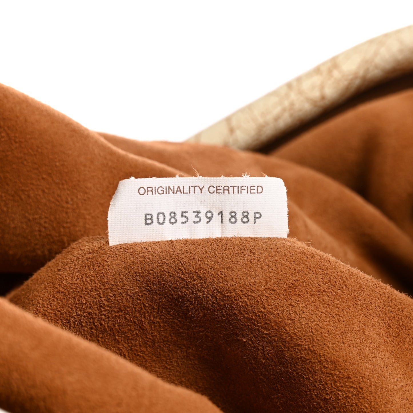 Crackled Calfskin The Pouch Oversized Clutch Zabaione