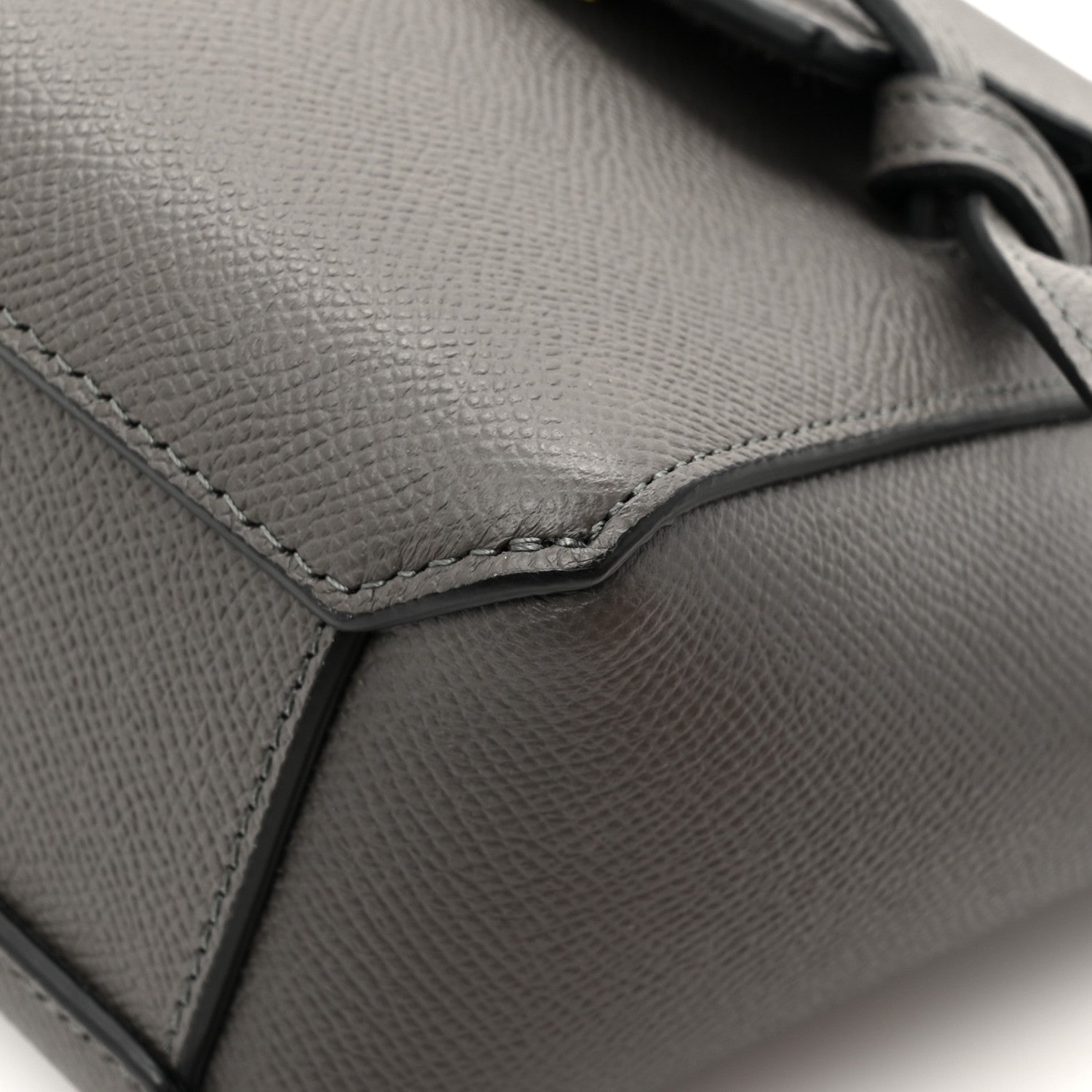 Celine Grained Calfskin Pico Belt Bag Grey 12 of 14