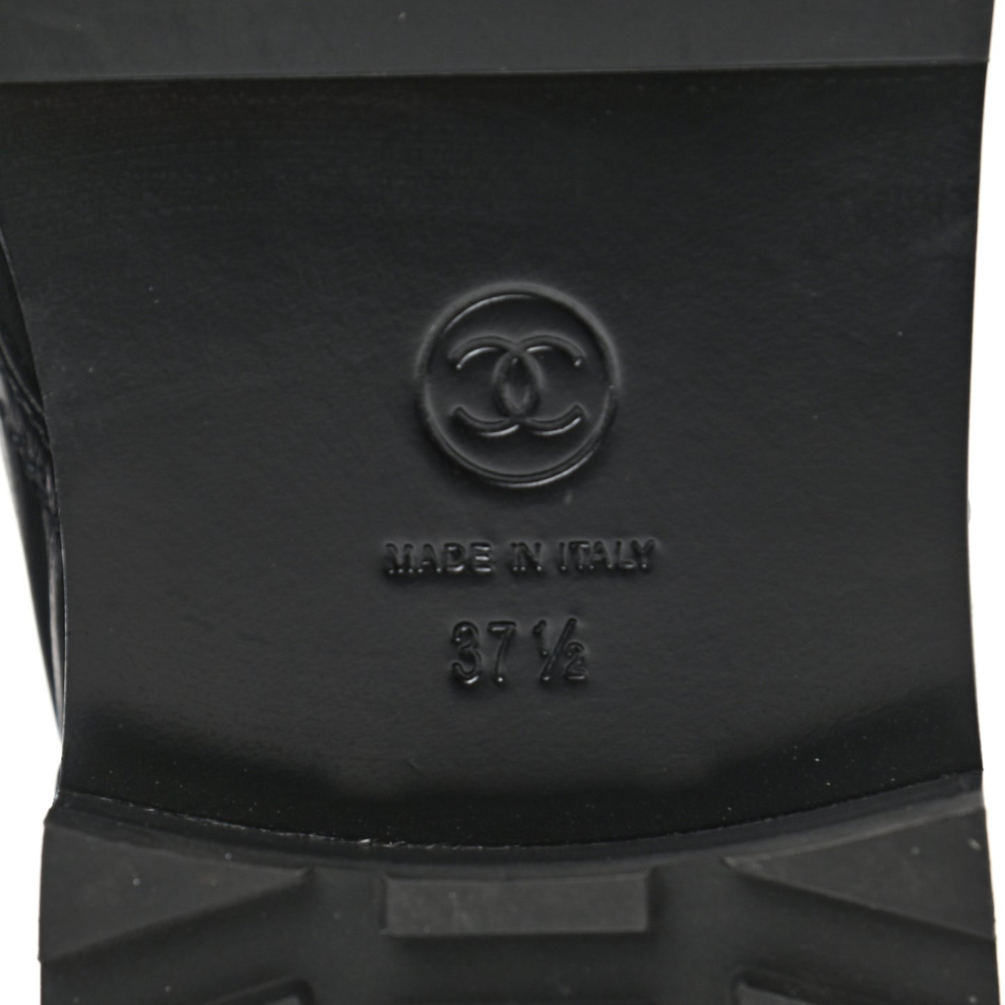 Crackled Calfskin Velvet Pearl Combat Short Boots 37.5 Black