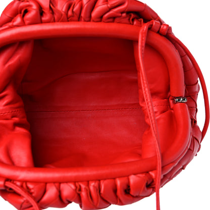 Bottega Veneta Nappa Intrecciato The Mini Pouch Bright Red 4 of 9