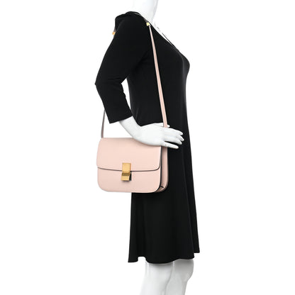 Celine Shiny Goatskin Medium Classic Box Flap Bag Blush 2 of 12