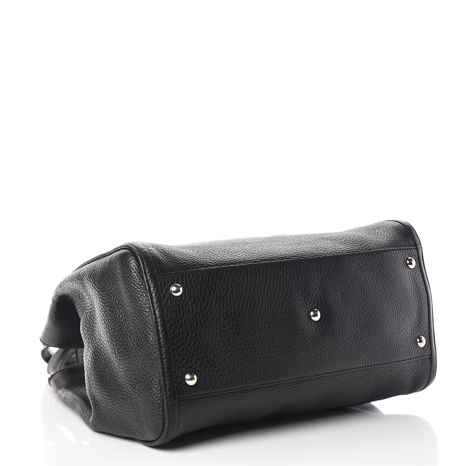 Gucci Pebbled Calfskin Medium Soho Shoulder Bag Black 4 of 12