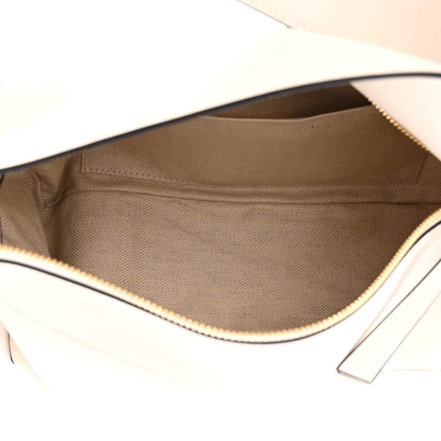 Calfskin Puzzle Hobo White