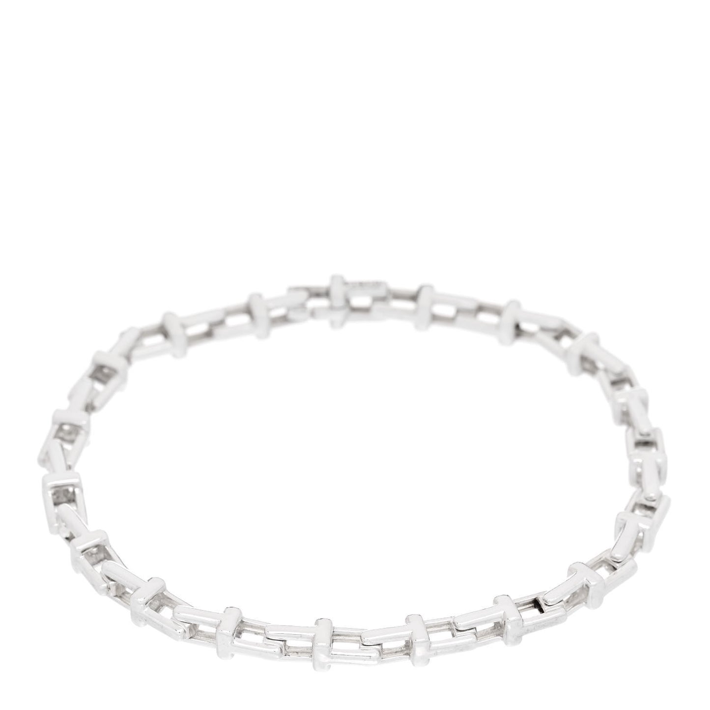 Sterling Silver T Link Chain Bracelet