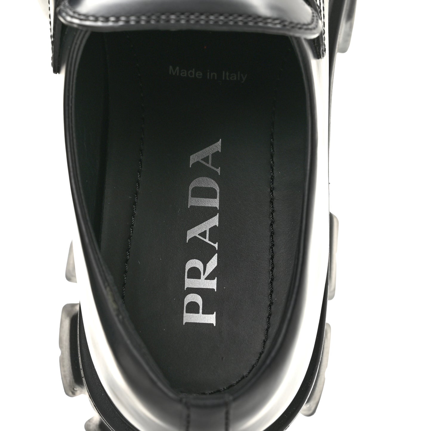 Spazzolato Rois Metal Triangle Logo Monolith 55mm Loafers 39 Black