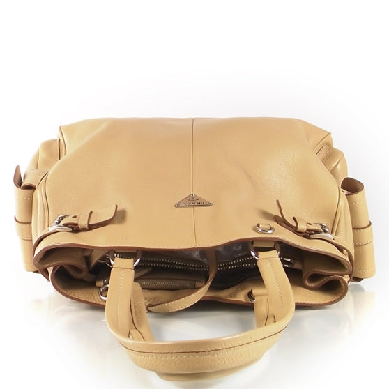 Leather Shoulder Bag Beige