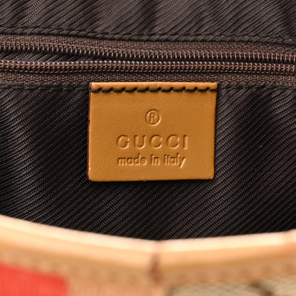 Gucci Monogram Web Jackie O Hobo Tan 6 of 16