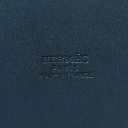 Hermes Toile Vache Hunter Herbag Cabas MM Bleu Marine 7 of 15