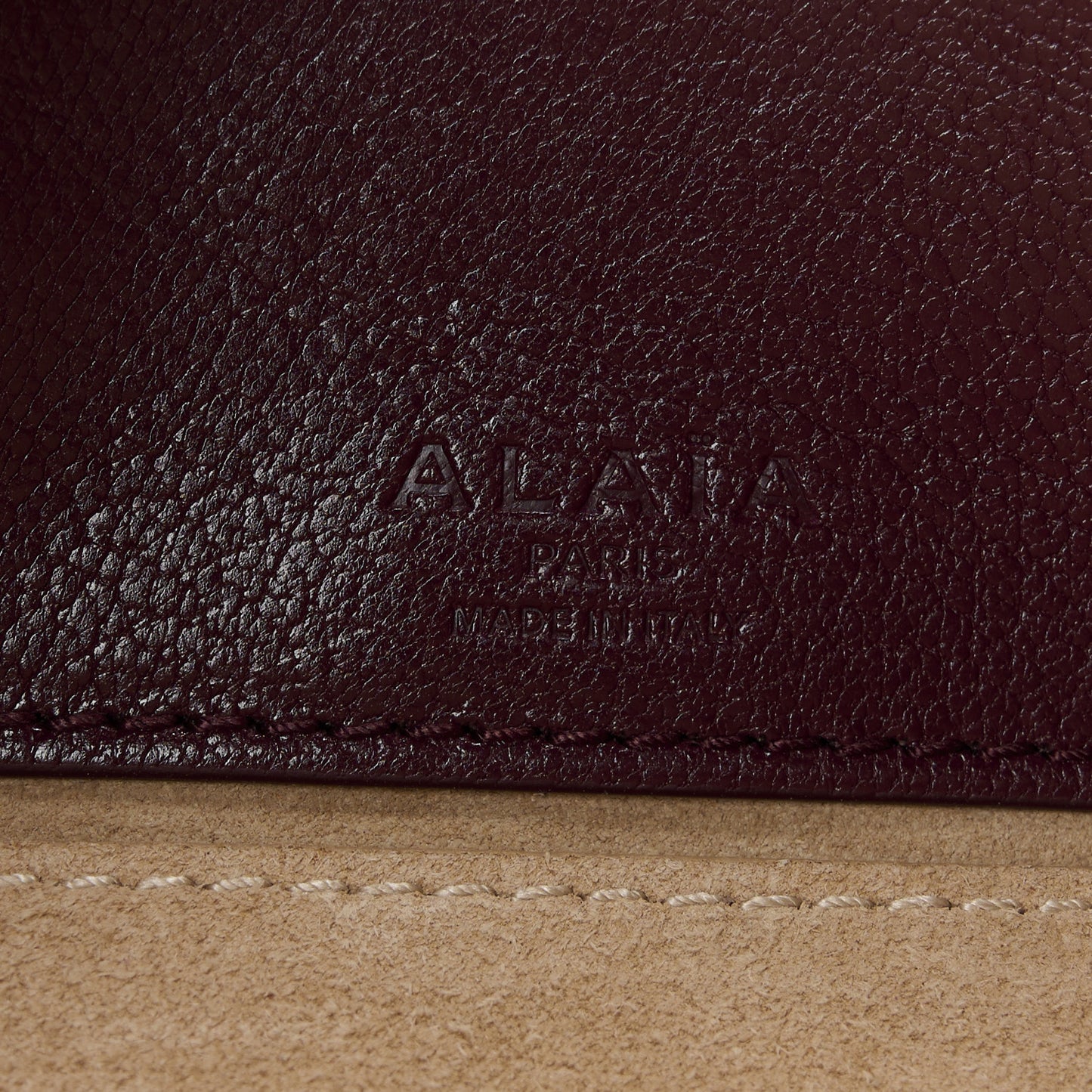 Shiny Goatskin Small Le Teckel Bag Rouge Grenat